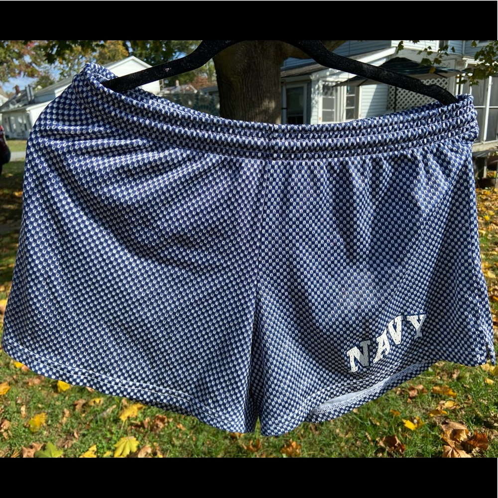 NAVY ladies running shorts XL blue